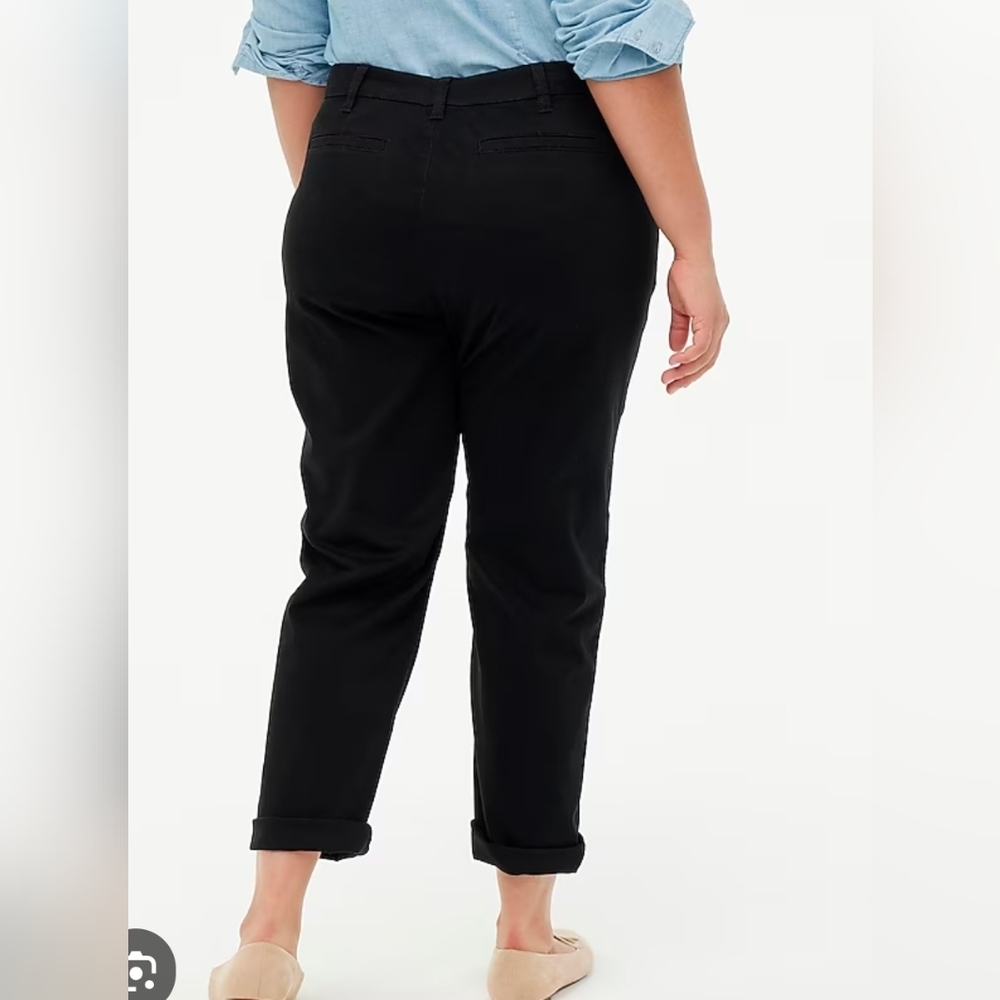 New J. Crew High-rise girlfriend chino pant Size 24